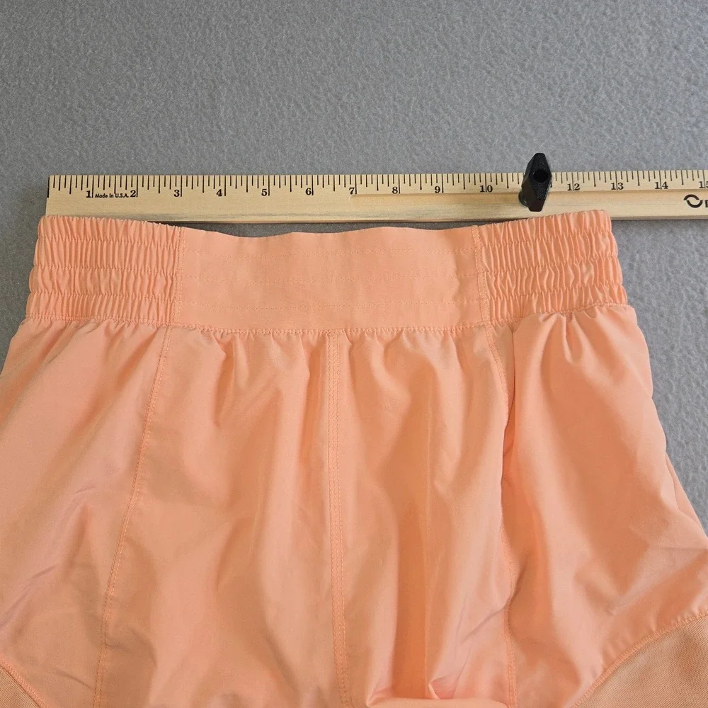 SO Athletic Shorts Womens Medium Peach Smocked Waist Mesh Panel JG41A020RS1